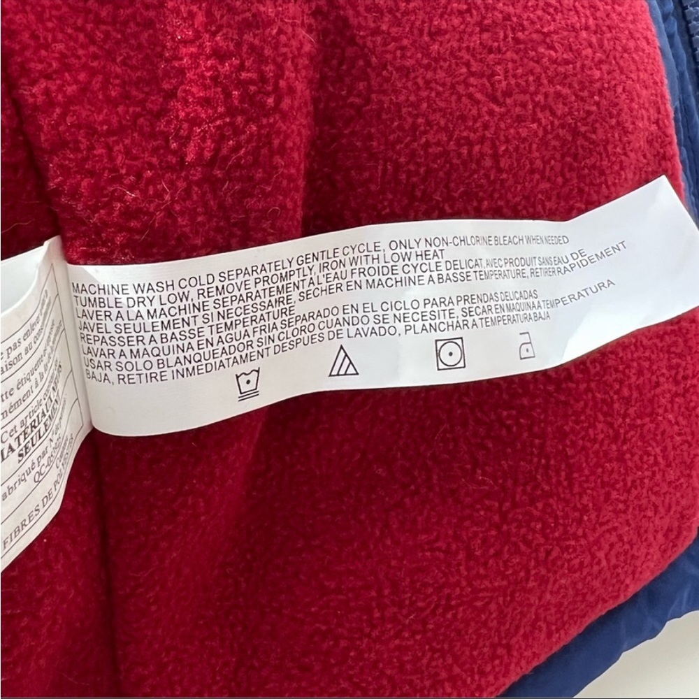 Ben Sherman Toddler Blue & Red Puffer Coat with Hood, 18M - Picture 11 of 11